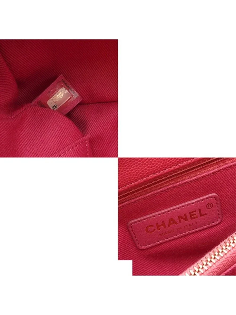 Chanel Coco Handle 29 Quilted Pink Gold Caviar Leather 2-Way Shoulder Bag